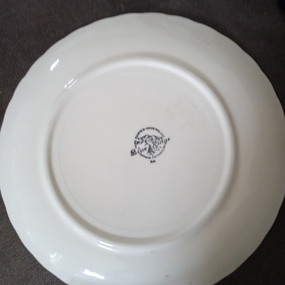 Blue Ridge Apple Plate 10" - Picture 4 of 4